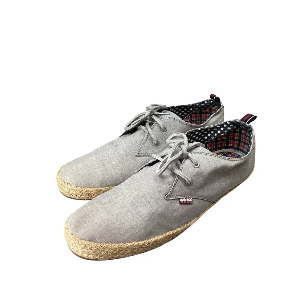 Ben Sherman Men's Oxfords Jenson Size‎ 13 Canvas Sneakers Jute Lifestyle Design
